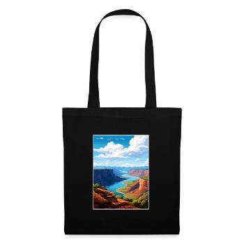 Flaming Gorge Utah Vintage Reiseposter Souvenir - Stoffbeutel - Schwarz - Vorne