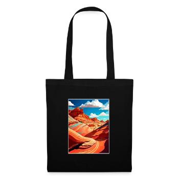 Zinnoberrote Klippen Arizona Vintage Reiseposter WPA - Stoffbeutel - Schwarz - Vorne