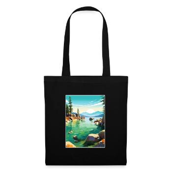 Sand Harbor State Park Nevada Reiseposter - Stoffbeutel - Schwarz - Vorne