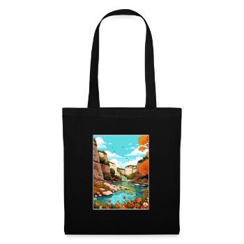 Guadalupe River State Park Texas Reiseplakat - Stoffbeutel - Schwarz - Vorne