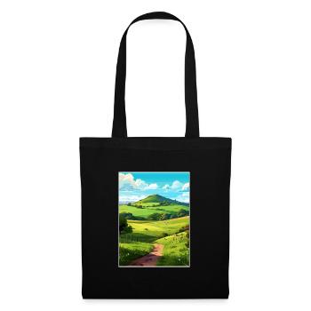 Duncryne Hill Stirling Vintage Reiseposter WPA - Stoffbeutel - Schwarz - Vorne