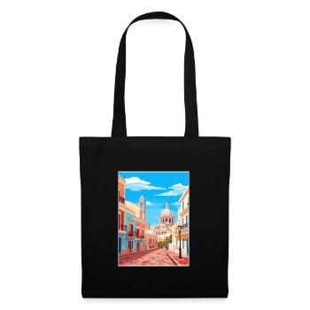 Cádiz Spanien Vintage Reiseposter WPA Souvenir - Stoffbeutel - Schwarz - Vorne