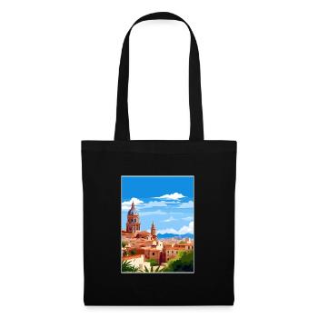 Murica Spanien Vintage Reiseposter WPA Souvenir - Stoffbeutel - Schwarz - Vorne