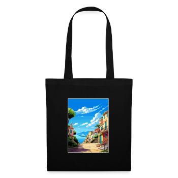 Palau Italien Vintage Reiseposter WPA Souvenir - Stoffbeutel - Schwarz - Vorne