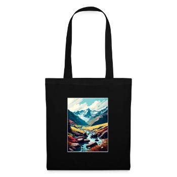 Hohe Tauern Österreich Park Vintage Reiseposter WPA - Stoffbeutel - Schwarz - Vorne
