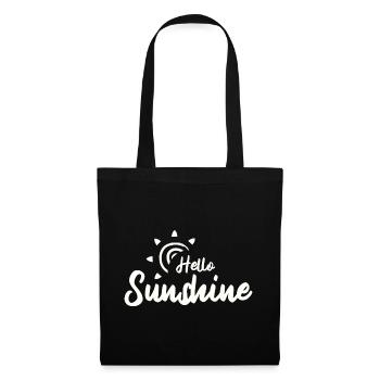 Hello Sunshine - Stoffbeutel - Schwarz - Vorne