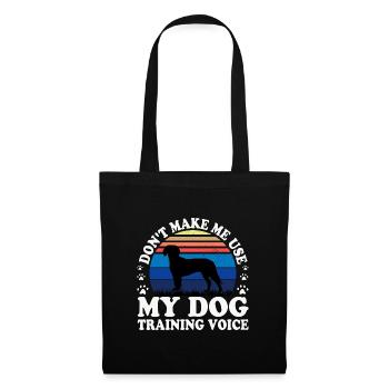Deutsche Bracke Dog Love Silhouette Vintage Sunset - Stoffbeutel - Schwarz - Vorne