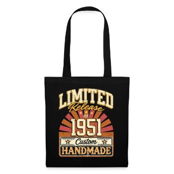 Limited 1951 Lustige Sprüche Geschenk Geburtstag - Stoffbeutel - Schwarz - Vorne