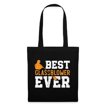Bester Glasbläser aller Zeiten Blasrohr Gaffer Gla - Stoffbeutel - Schwarz - Vorne