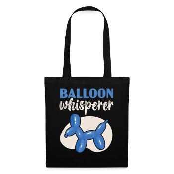 Ballonflüsterer Ballonverdrehung Ballonmodellierun - Stoffbeutel - Schwarz - Vorne