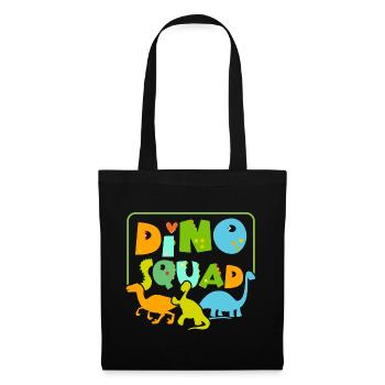 Dino Squad Zukünftiger Paläontologe Dinosaurier Di - Stoffbeutel - Schwarz - Vorne