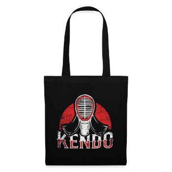 Blitzschneller Kendo Wettkampf - Stoffbeutel - Schwarz - Vorne