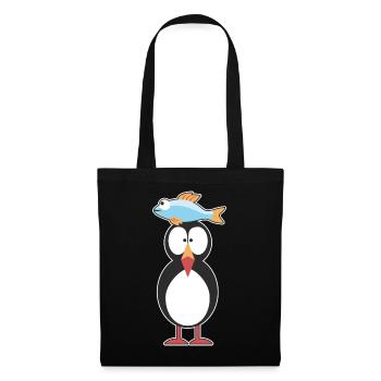 Puffin Papageitaucher Papageientaucher - Stoffbeutel - Schwarz - Vorne