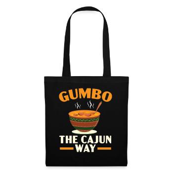 Gumbo-Liebhaber Foodie Louisiana Essen Cajun-Küche - Stoffbeutel - Schwarz - Vorne