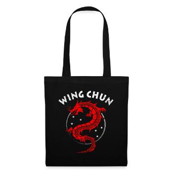 Wing Chun Geschenk - Stoffbeutel - Schwarz - Vorne