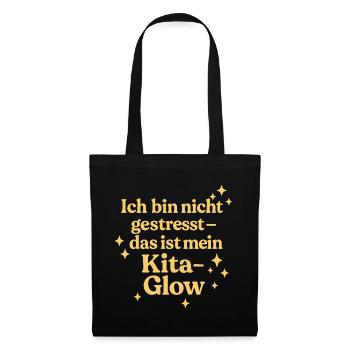 Ich bin nicht gestresst... (sonnengelb) - Stoffbeutel - Schwarz - Vorne