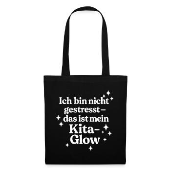 Ich bin nicht gestresst (weiß) - Stoffbeutel - Schwarz - Vorne
