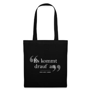 Es kommt drauf an. Jeder Jurist. Immer. - Stoffbeutel - Schwarz - Vorne