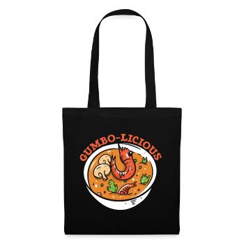 Gumbo-Liebhaber Foodie Louisiana Essen Cajun-Küche - Stoffbeutel - Schwarz - Vorne