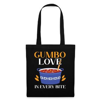 Gumbo-Liebhaber Foodie Louisiana Essen Cajun-Küche - Stoffbeutel - Schwarz - Vorne