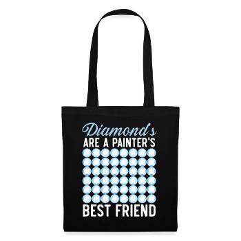 Diamantmalerei Handwerkszeug Diamantmaler - Stoffbeutel - Schwarz - Vorne