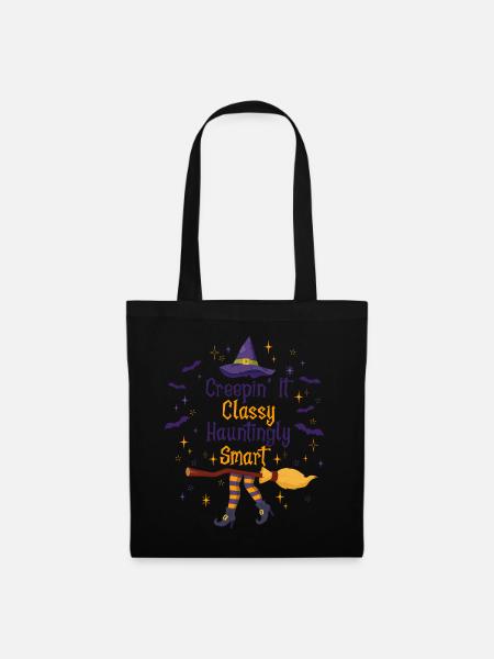 Creepin' It Classy Schaurig-schönes Halloween - Stoffbeutel - Schwarz