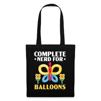 Kompletter Nerd für Ballons Ballonmodellierung - Stoffbeutel - Schwarz - Vorne
