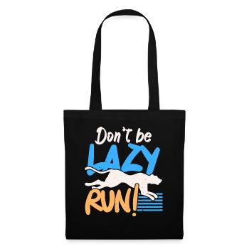 Don't Be Lazy Run Gepard Wildlife Zookeeper - Stoffbeutel - Schwarz - Vorne
