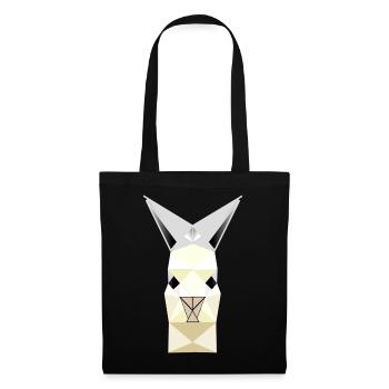 Lama N7T / Lama NFT Style / Neu - Stoffbeutel - Schwarz - Vorne