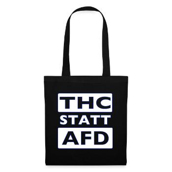 THC STATT AFD - Stoffbeutel - Schwarz - Vorne