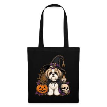 ShihTzu Halloween - Stoffbeutel - Schwarz - Vorne