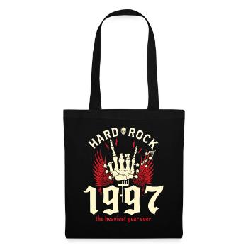 1997 30 Jahre alter Jubiläums-Vintage Rocker - Stoffbeutel - Schwarz - Vorne