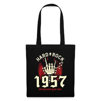1957 70-Jahre-Jubiläum Vintage Rocker - Stoffbeutel - Schwarz - Vorne