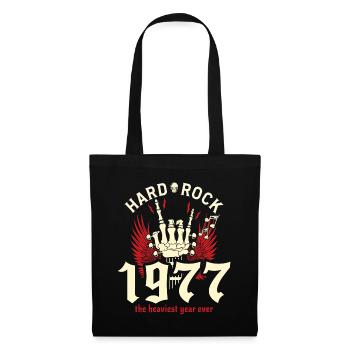 1977 50-jähriges Jubiläum Vintage Rocker - Stoffbeutel - Schwarz - Vorne