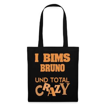 Crazy Bruno - Stoffbeutel - Schwarz - Vorne