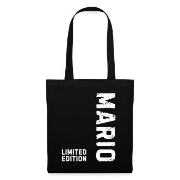 Mario Limited Edition Geburtstagsgeschenk - Stoffbeutel - Schwarz - Vorne