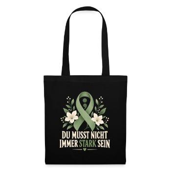 Mentale Gesundheit Awareness Monat  - Stoffbeutel - Schwarz - Vorne