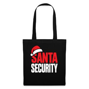 Weihnachts-Weihnachtsdesign für Weihnachtssicherheit - Stoffbeutel - Schwarz - Vorne