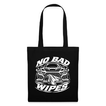 No Bad Wipes Auto Grafik - Stoffbeutel - Schwarz - Vorne