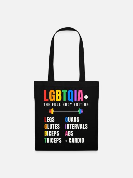 LGBTQIA+ The Full Body Edition - Stoffbeutel - Schwarz