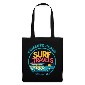 Retro Surf Van Philippines - Stoffbeutel - Schwarz - Vorne
