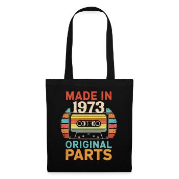 1973 Geburtstag Original 70er 80er Kassettenband Retro - Stoffbeutel - Schwarz - Vorne