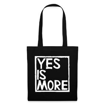 yes is more - Stoffbeutel - Schwarz - Vorne