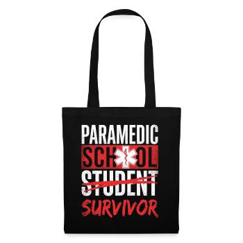 Überlebender Notfallsanitäterschul-Student – EMS EMT Sanitäter - Stoffbeutel - Schwarz - Vorne