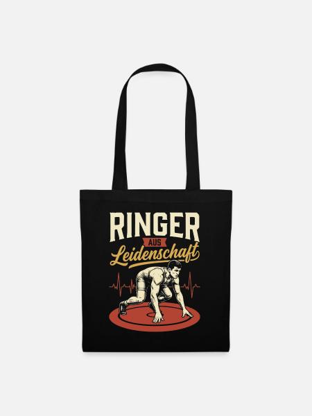 Ringer Leidenschaft Kraft - Stoffbeutel - Schwarz