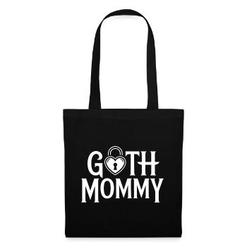 Goth-Mama-Herzschloss - Stoffbeutel - Schwarz - Vorne