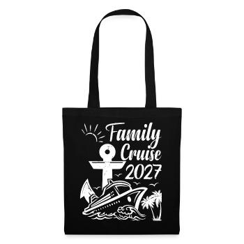 Family Cruise 2027 Summer Vacation Matching - Stoffbeutel - Schwarz - Vorne