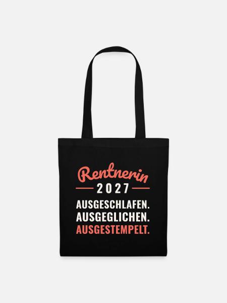 Rentnerin 2027 - Stoffbeutel - Schwarz