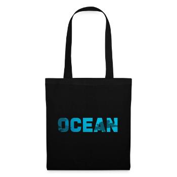 Ocean Tauchen Taucher Scuba Diving Unterwasser - Stoffbeutel - Schwarz - Vorne