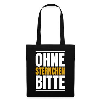 Ohne Sternchen bitte Gendern - Stoffbeutel - Schwarz - Vorne